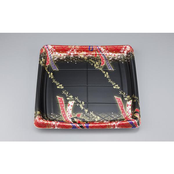 【蓋付き】SFシャチ盛275(結び舞赤) 【本体10枚・蓋10枚セット】